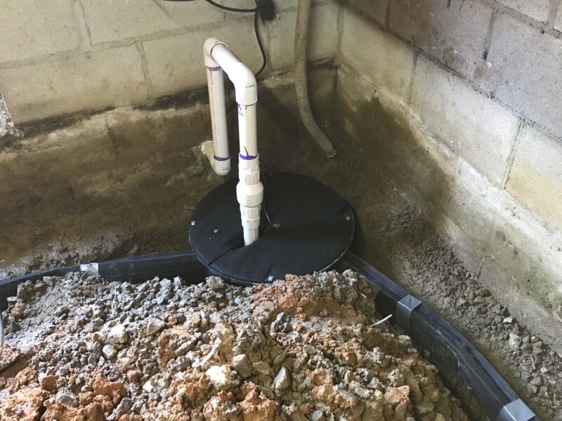 Hydraway in crawl space