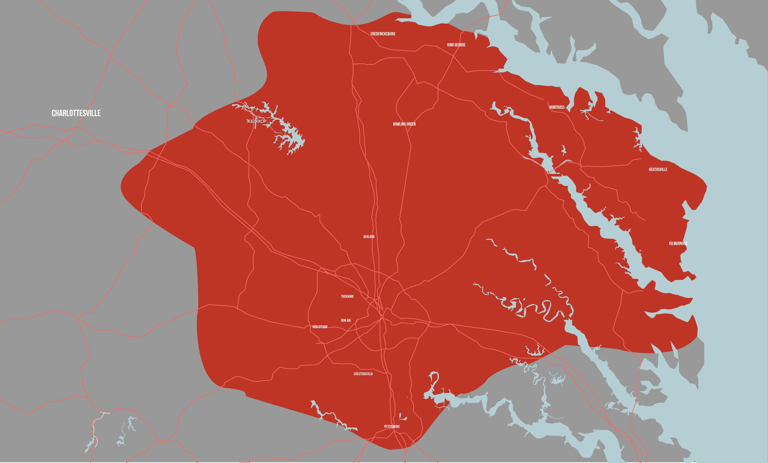 Stable Foundation Service Area Map
